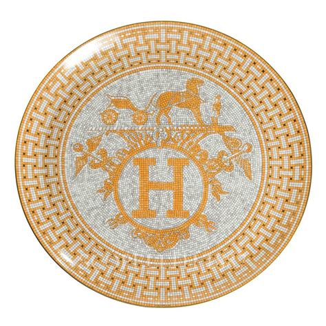 hermes mosaic plates|Hermes mosaique au 24 gold.